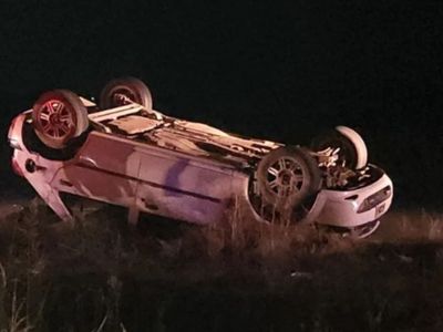 Ruta Nacional 34: un hombre resultó herido tras volcar su auto por una mala maniobra