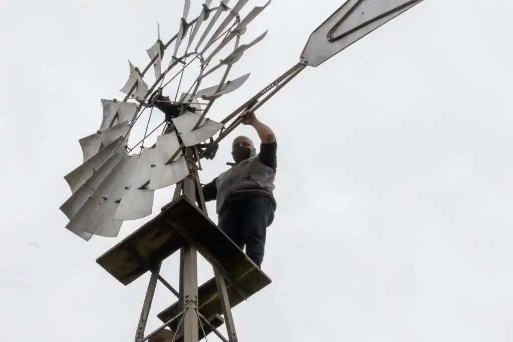 Con la fuerza del viento