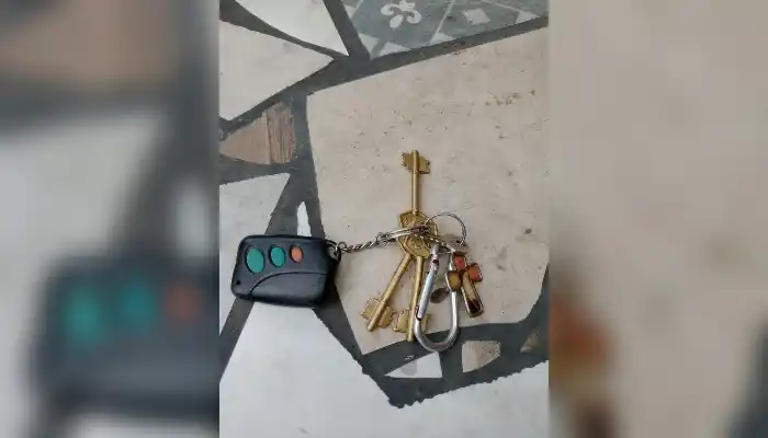 Llaves encontradas en Emilio Frers al 1200