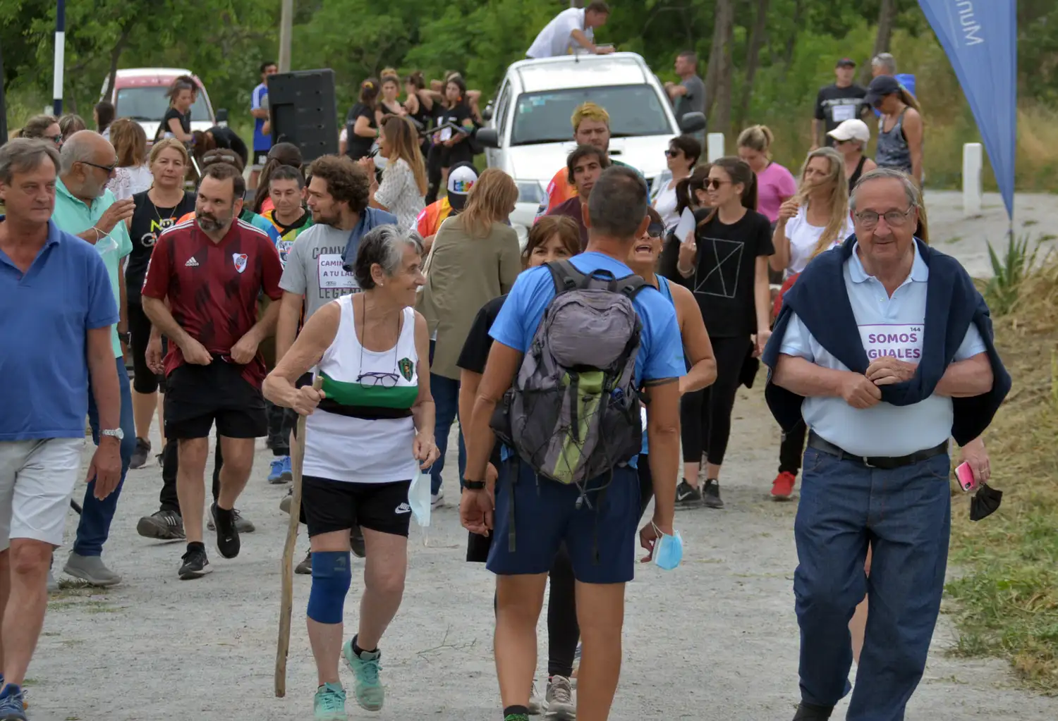 La Senda de las Ánimas fue el escenario de una caminata reflexiva sobre la violencia por cuestiones de género