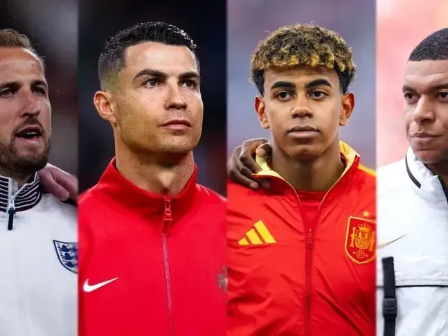 Kayne, CR7, Lamine y Mbappe.