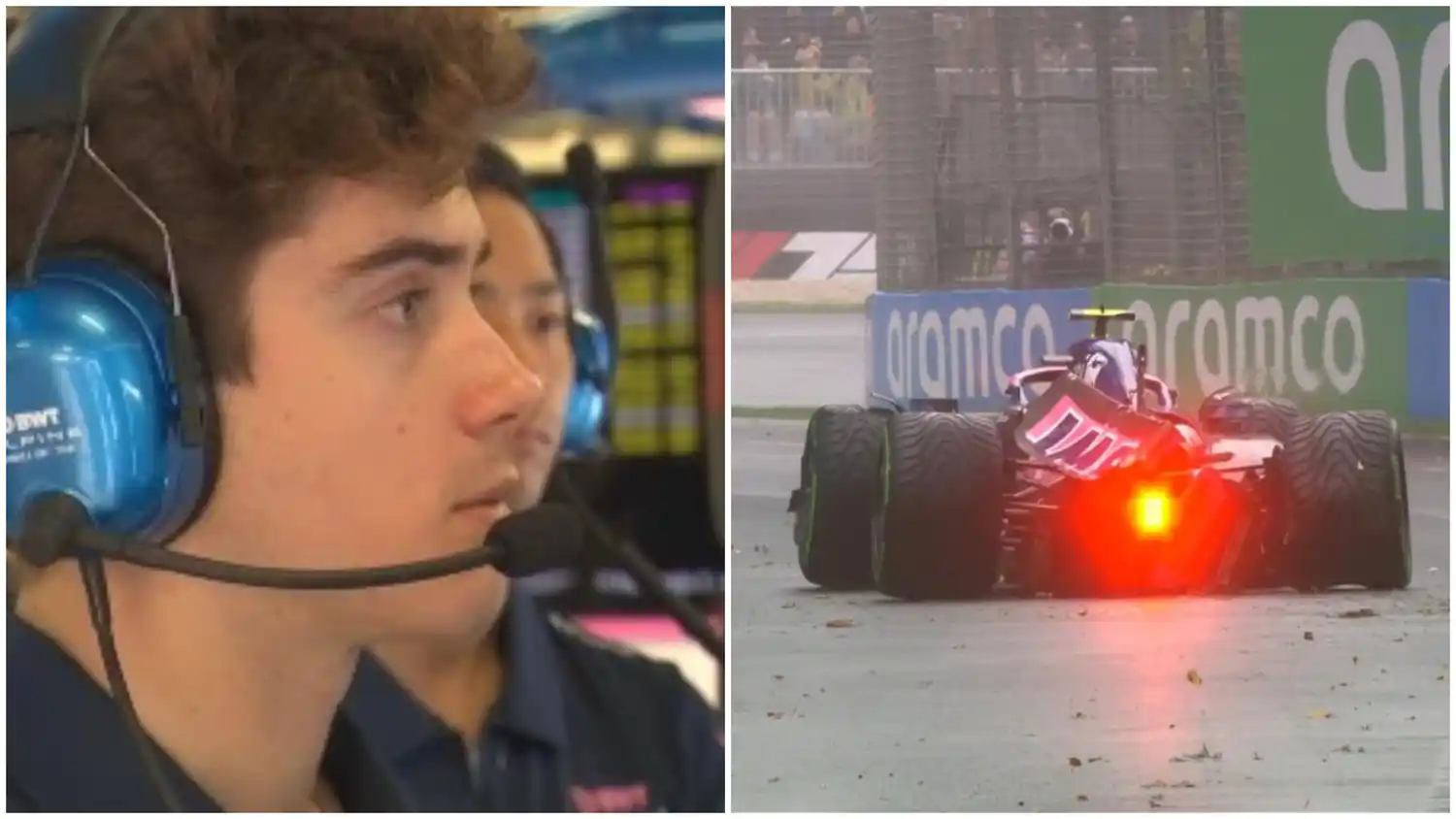 Choque y polémica en el GP de Australia: Doohan destrozó su Alpine bajo la atenta mirada del pilarense Franco Colapinto