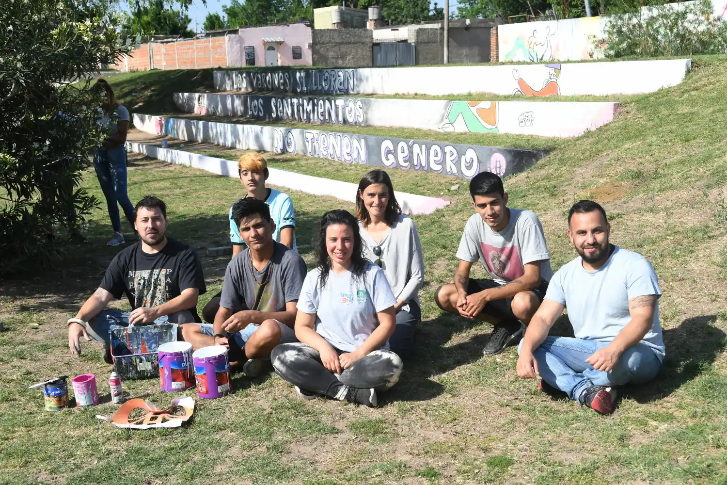 La Estación Mediateca: mural que reflexiona sobre la sensibilidad en los varones