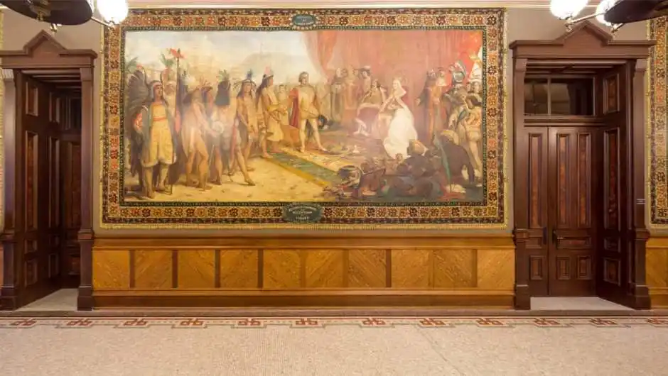 EEUU: cubrirán murales de Cristóbal Colón por considerarlos degradantes