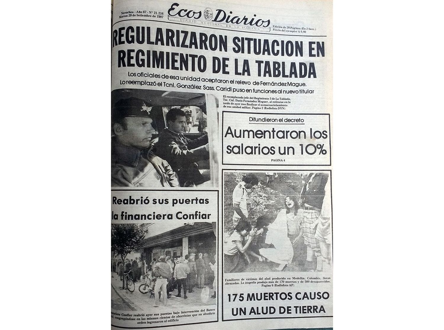 Martes 29 de septiembre de 1987