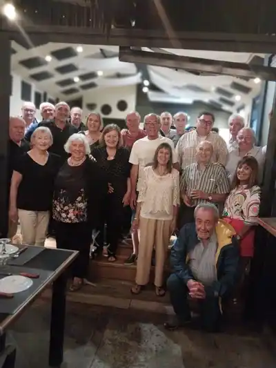 Jubilados del Banco Provincia despidieron el año con una cena