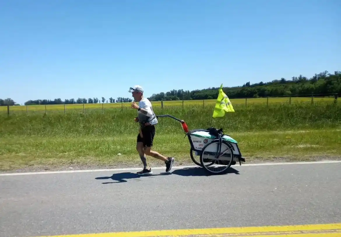 Bruno Ricao completó una travesía épica: corrió casi 2.000 km desde Chascomús hasta Esquel y ahora va por la Q-Trail