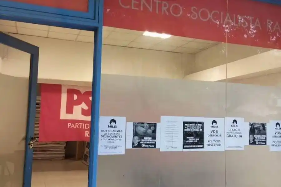 El Justicialismo repudió los actos vandálicos en el Partido Socialista de Rafaela
