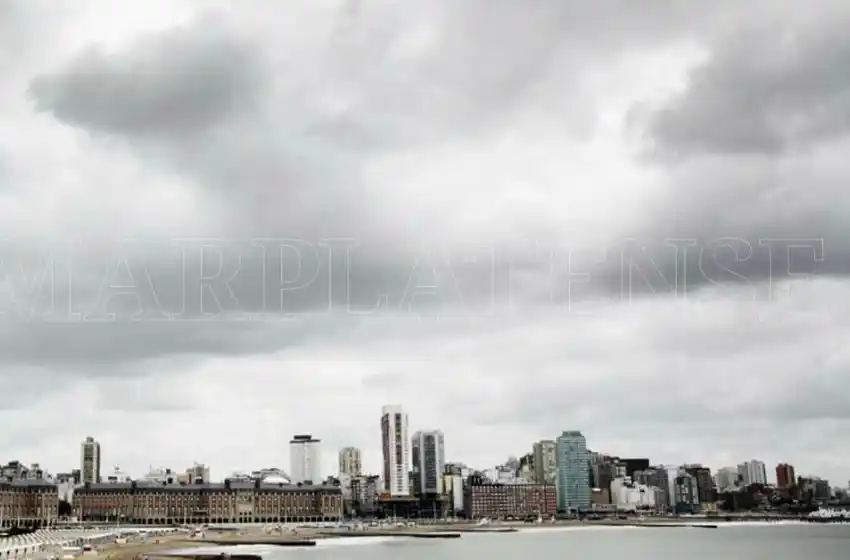 Domingo gris, pero sin lluvias en Mar del Plata