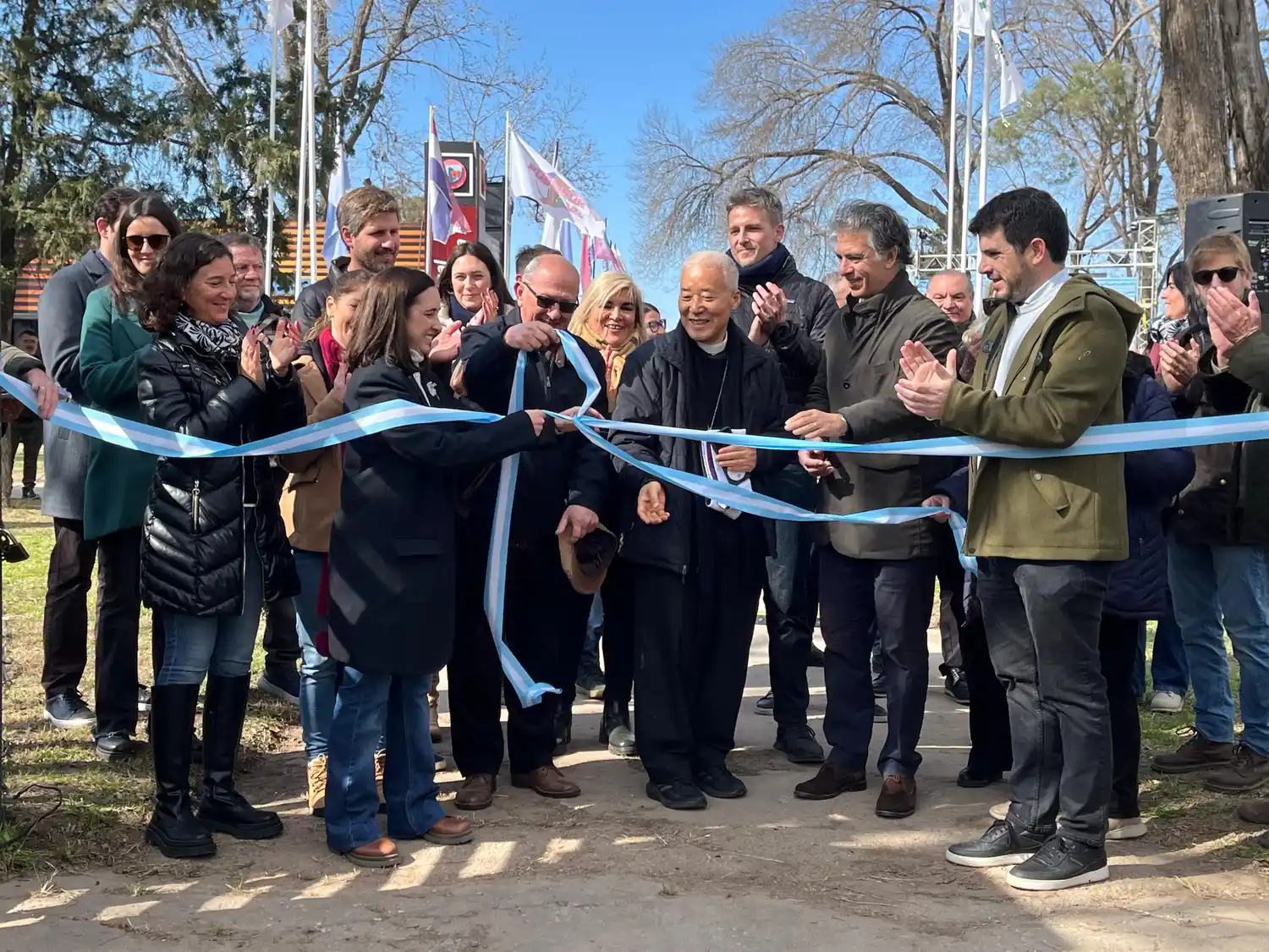 Leticia Di Gregorio en el corte de cintas de la ExpoVenado 2025. Foto: Gentileza