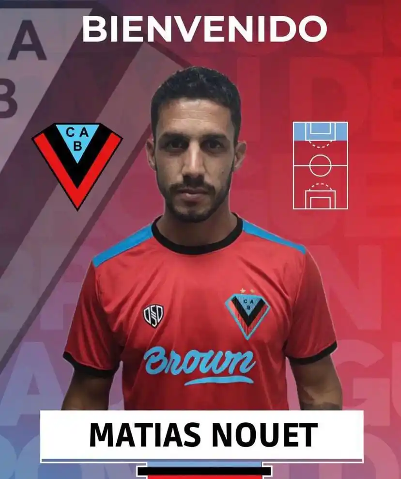 Fútbol Nacional: Matías Nouet se incorporó a Brown de Adrogué