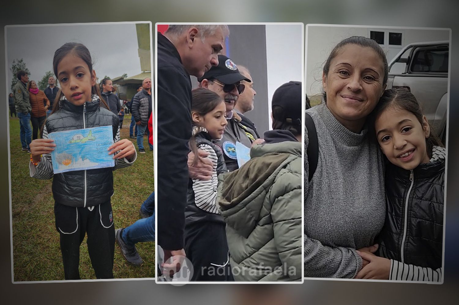 La historia de Malvinas atraviesa generaciones: una niña le entregó un dibujo muy especial a Owen Crippa