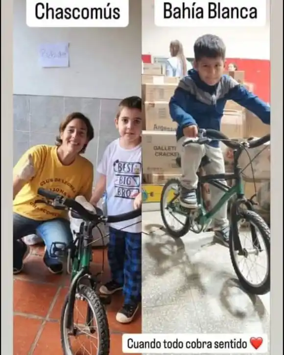 La Foto del Día: Una corazonada que unió a dos niños de Bahía Blanca y Chascomús