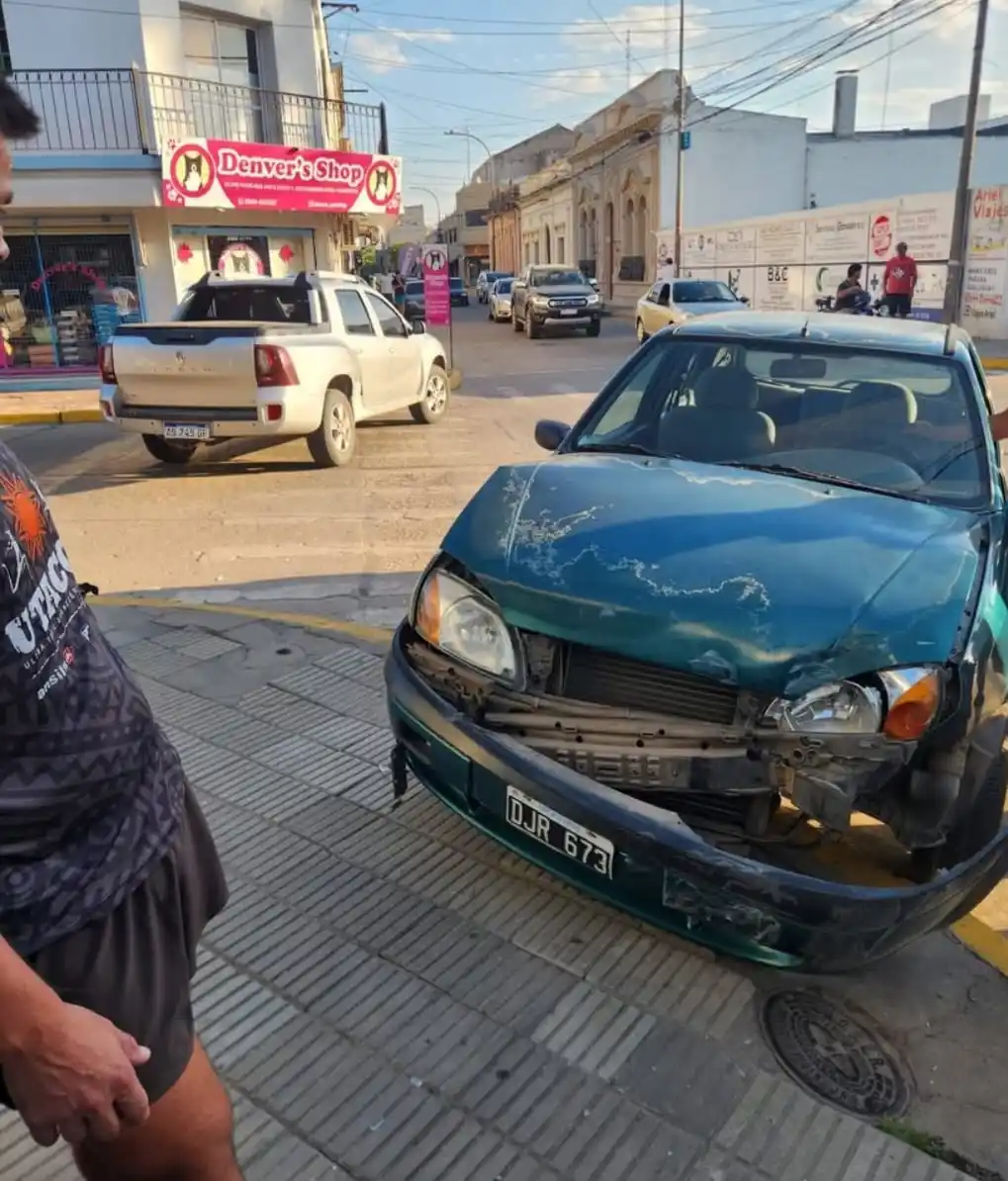 Choque en el centro de la ciudad