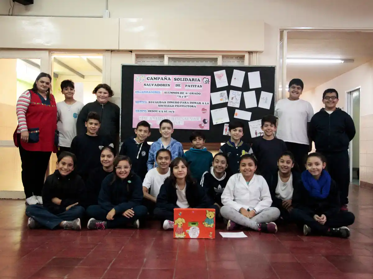 Los alumnos de escuela  Mitre se convirtieron en  “salvadores de patitas” 