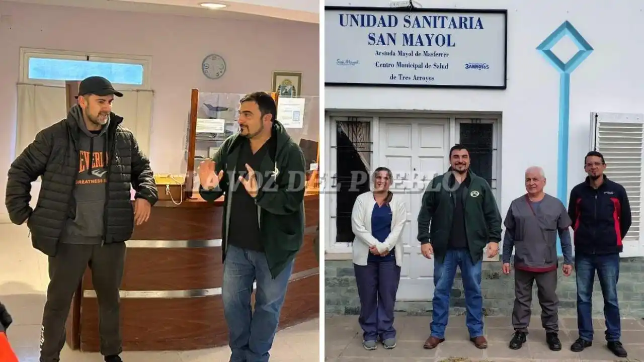Los profesionales médicos dialogaron con personal de salud y autoridades municipales. Fueron recibidos por Juan Manuel Serna, director de APS