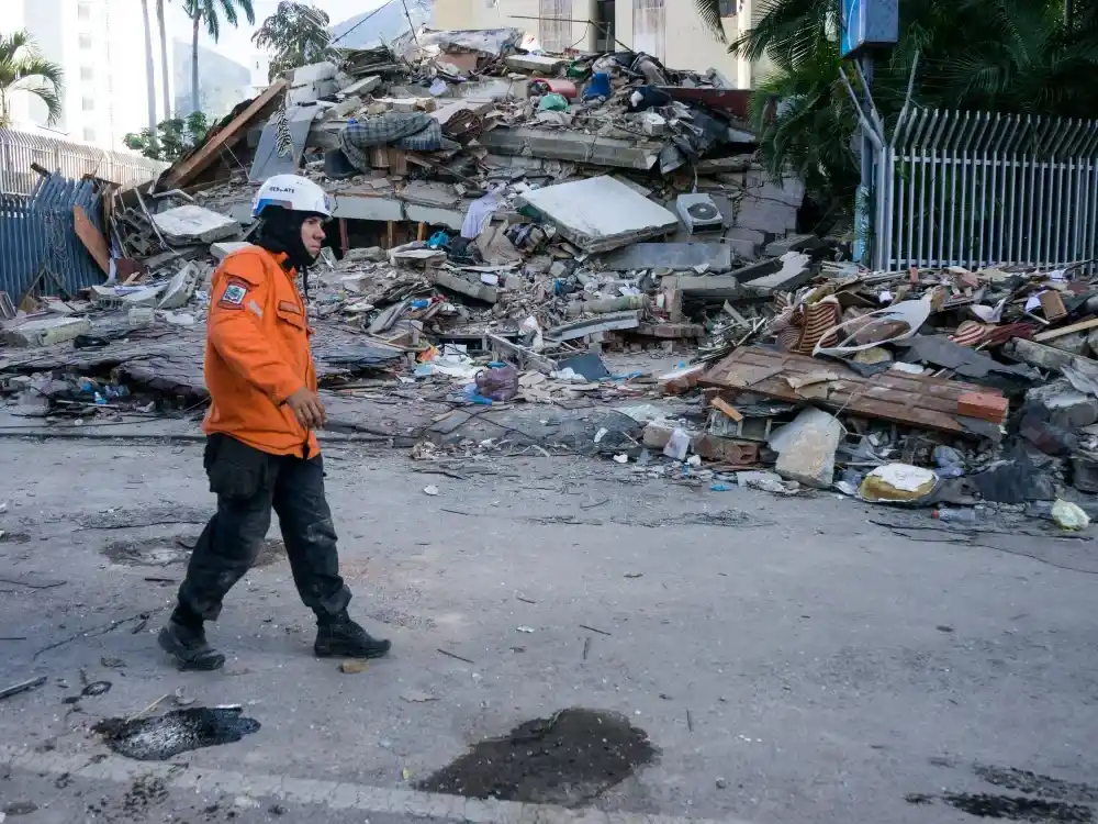 Una zona de Caracas devastada por los sismos.