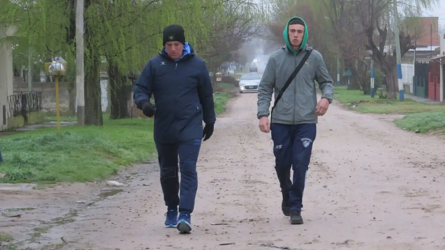 Ni la lluvia ni el frío frenaron la marcha.
