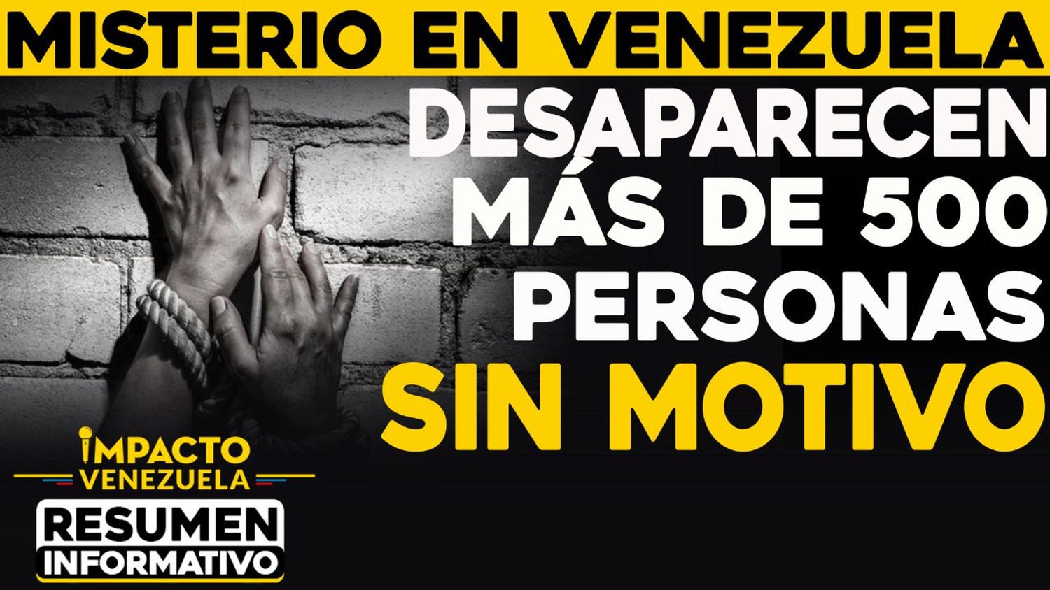 MISTERIO EN VENEZUELA: Desaparecidas más de 500 personas sin motivos