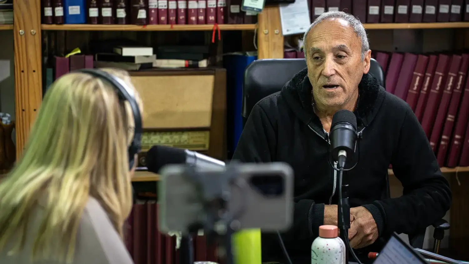 Tato Iglesias en el estudio de Sin Galera