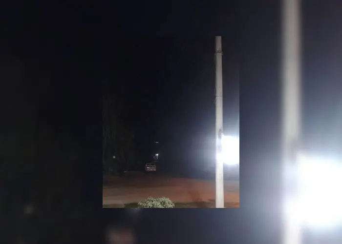 No tienen luz en plaza El Amanecer