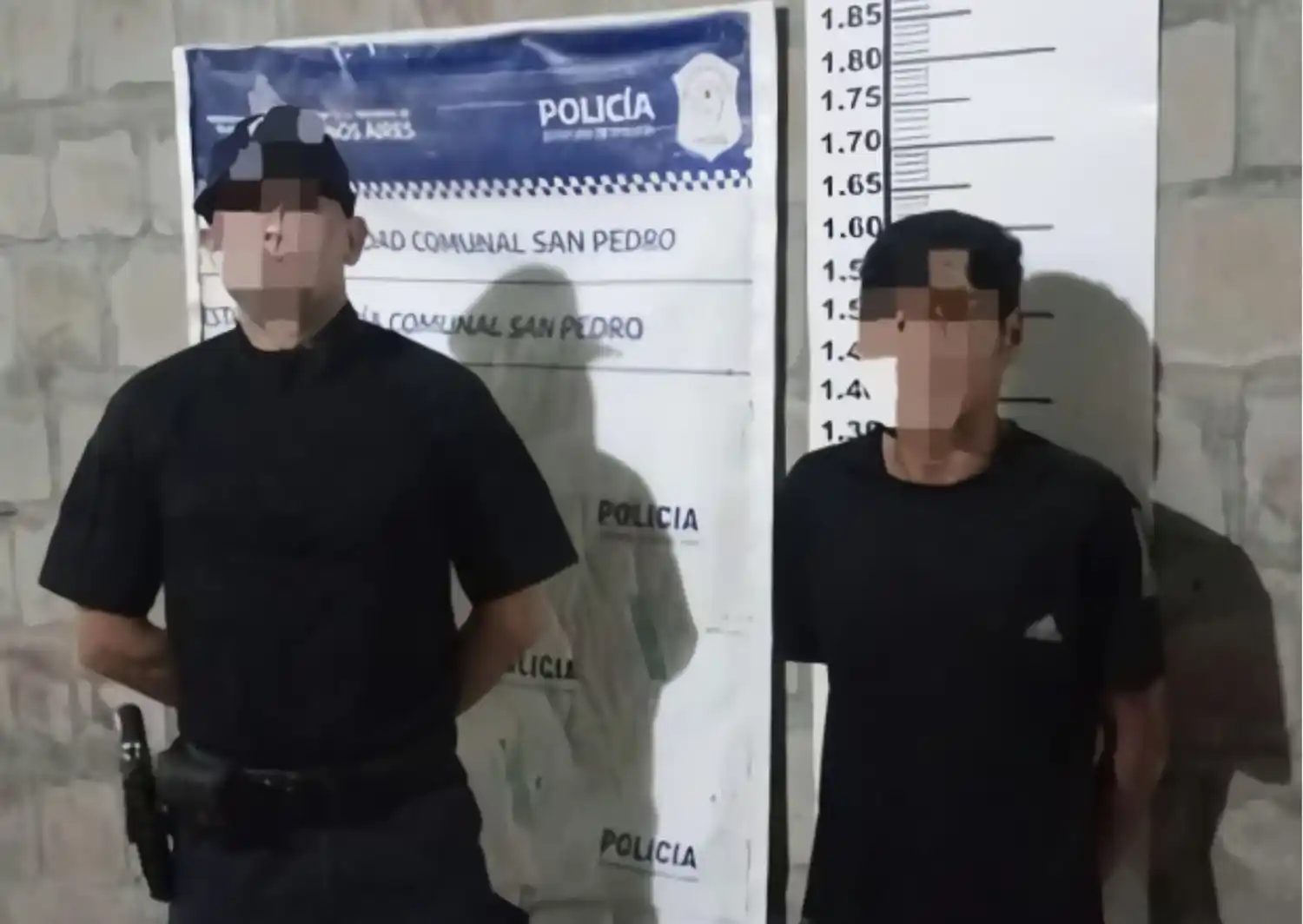 Luego de la pelea familiar, el joven agresor fue aprehendido y trasladado a Comisaría.