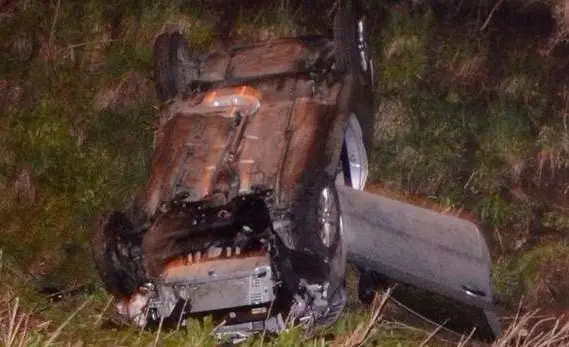 Un marplatense murió al volcar su auto en la ruta 74