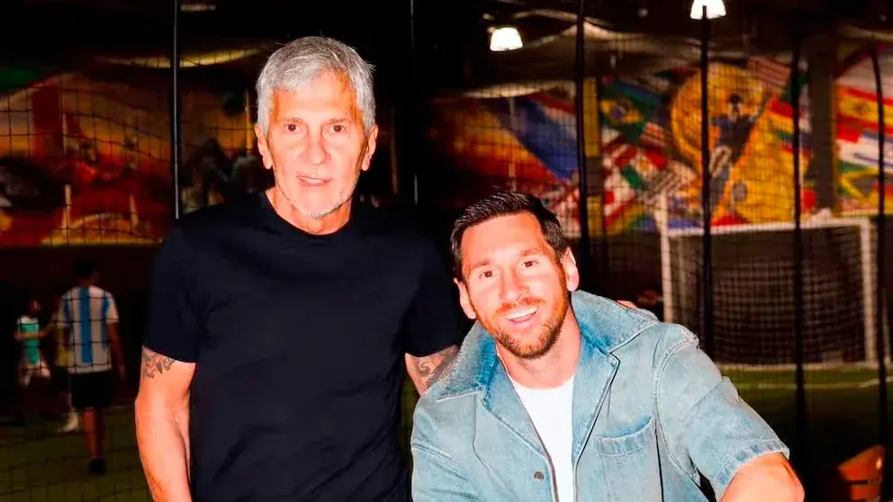 Jorge y Lionel Messi
