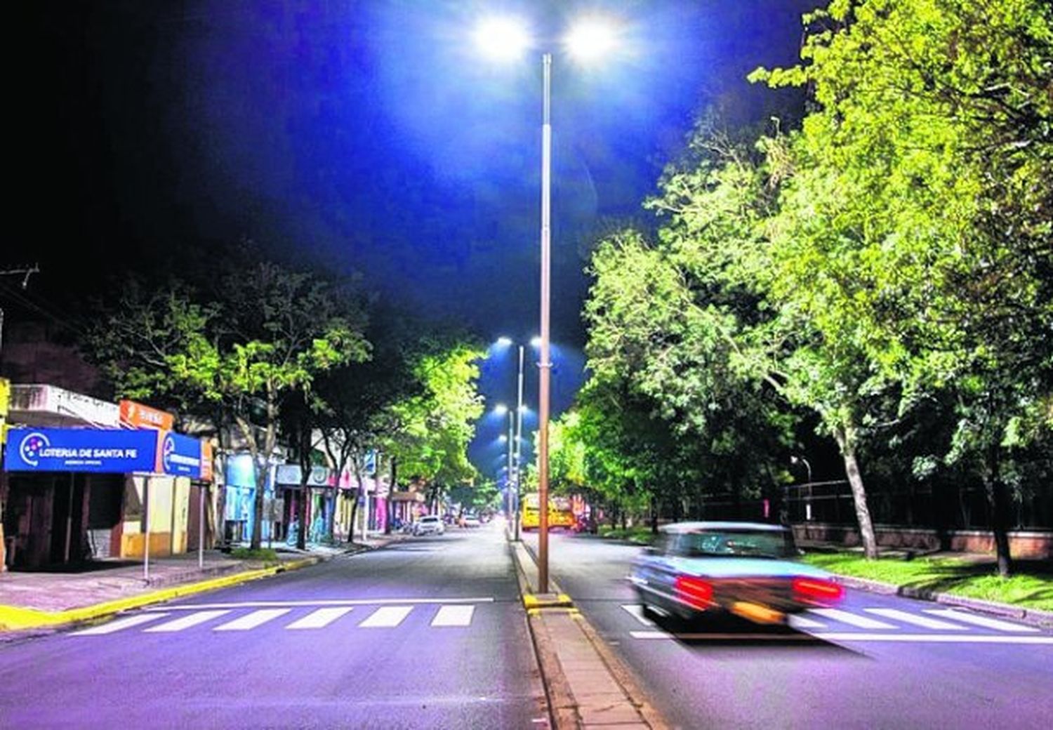 San Lorenzo comenzó el plan de renovación de luces LED