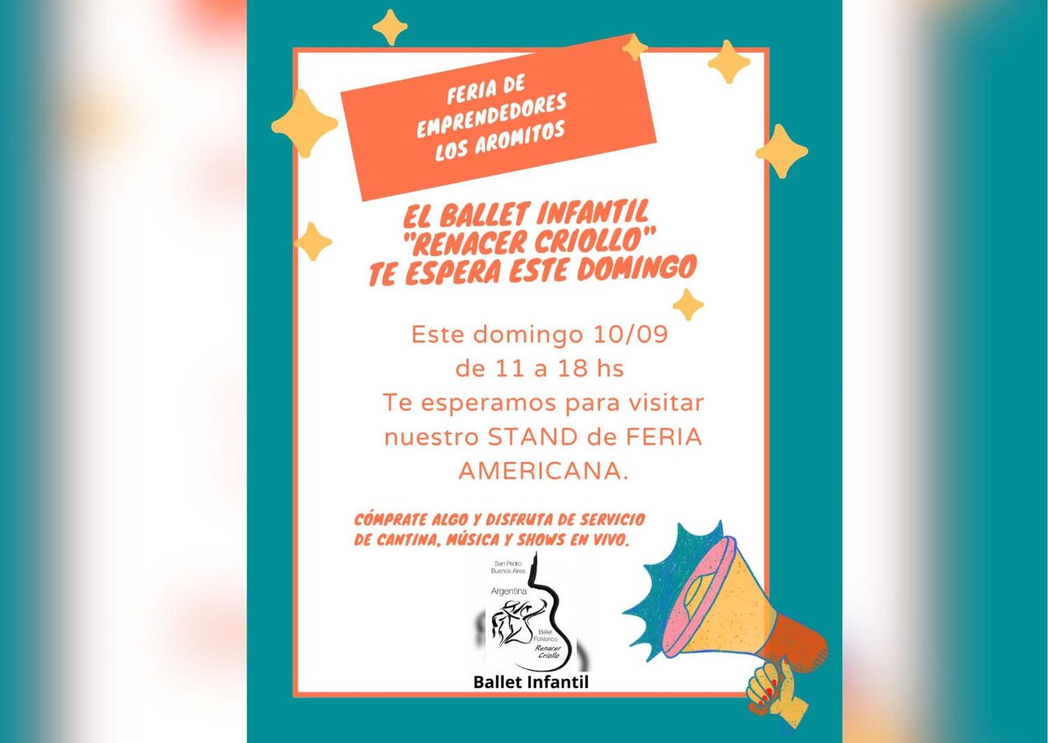 Renacer Criollo tendrá su stand en la feria de Los Aromitos