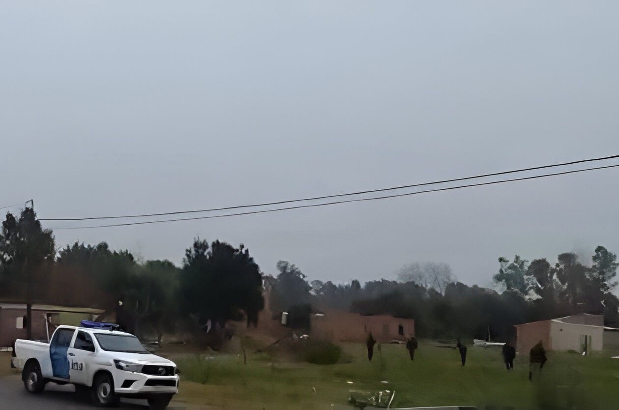 La policía impidió que tomaran el terreno.