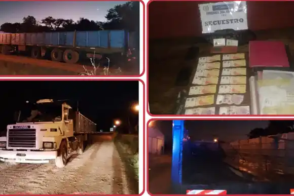 Cañada de Gómez: tres aprehendidos por intento de robo a bordo de un camión