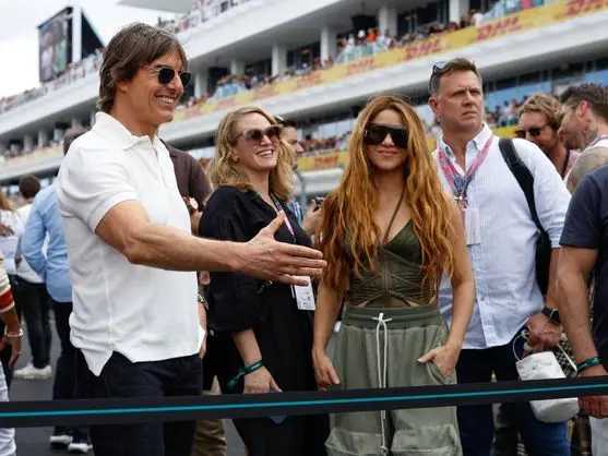 Shakira y Tom Cruise, protagonistas de la Fórmula Uno de Miami