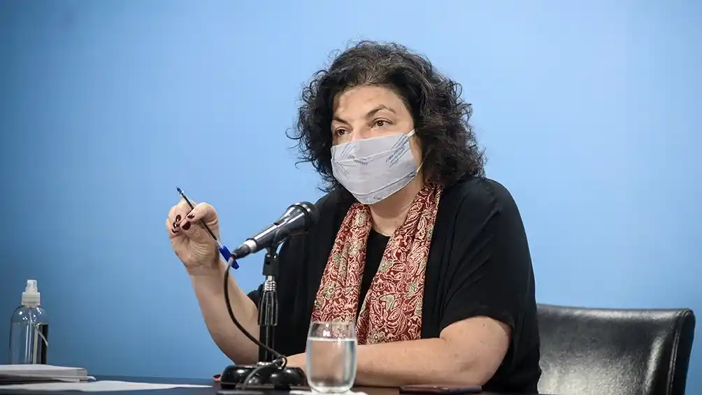 Carla Viazzotti, ministra de Salud.