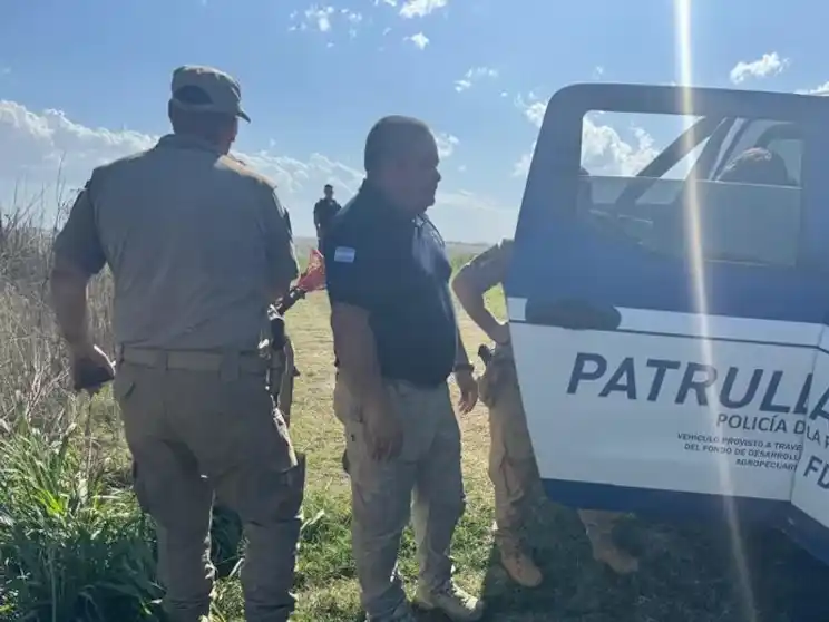 El Momento de la detención del sospechoso.