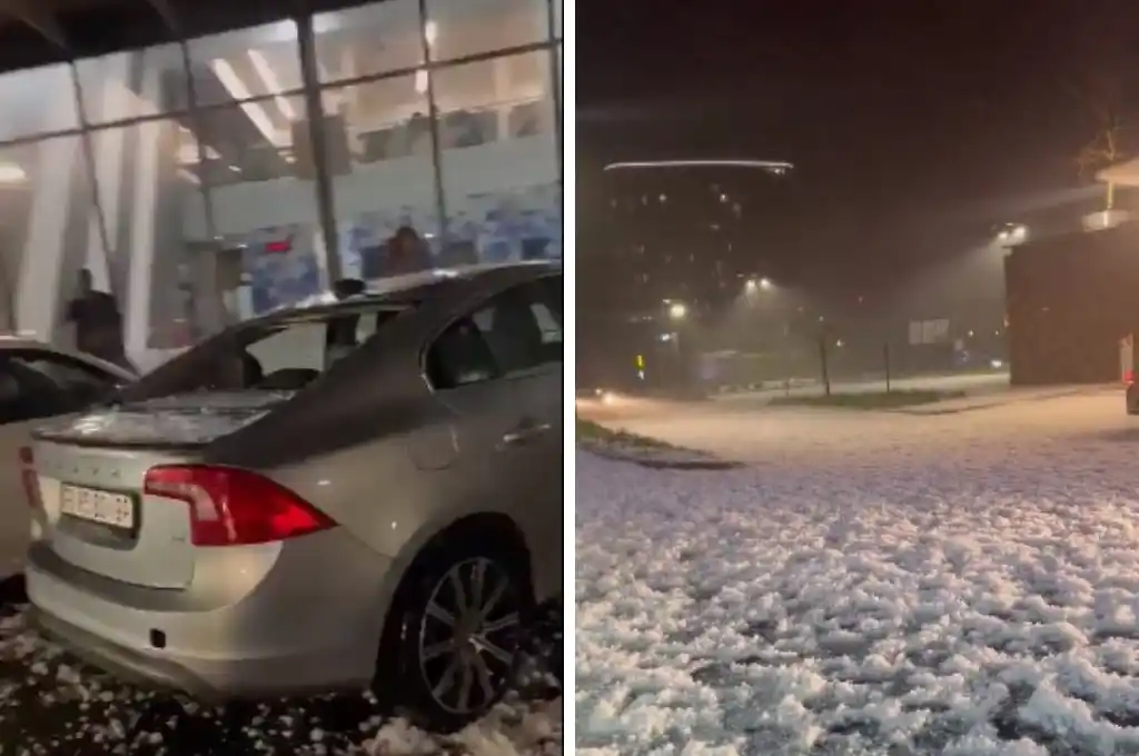 Violenta granizada en Sudáfrica