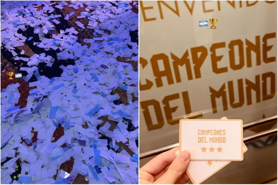 FOTOS | El show en la fiesta de los campeones que organizó Messi: el detalle en los vasos y la canción que cantó Leo con Di María y Paredes