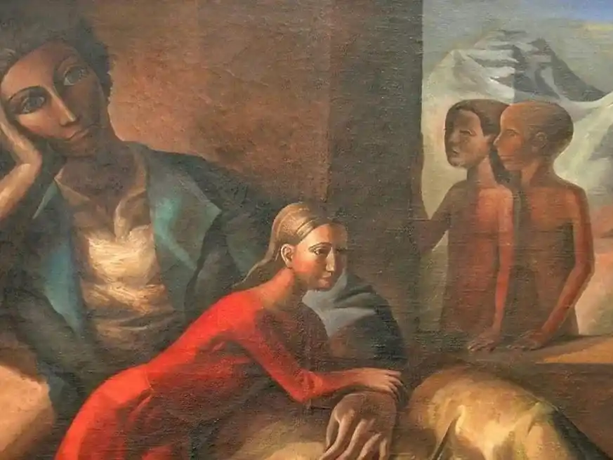 Fragmento de "La espera" de Spilimbergo. Foto: Museo Genaro Pérez