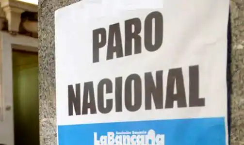 Confirman paro nacional de bancos para el martes 8