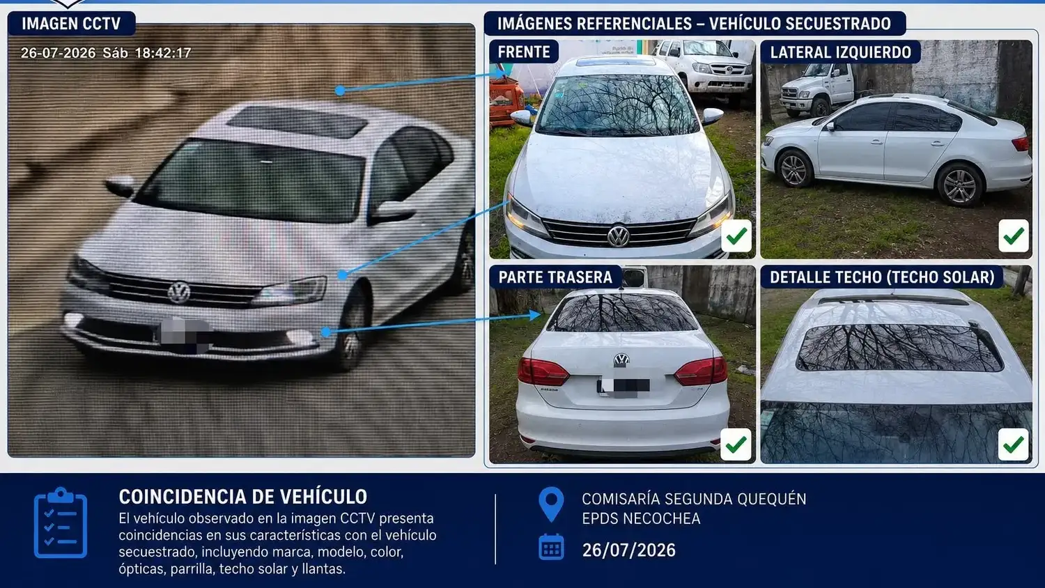 Auto secuestrado