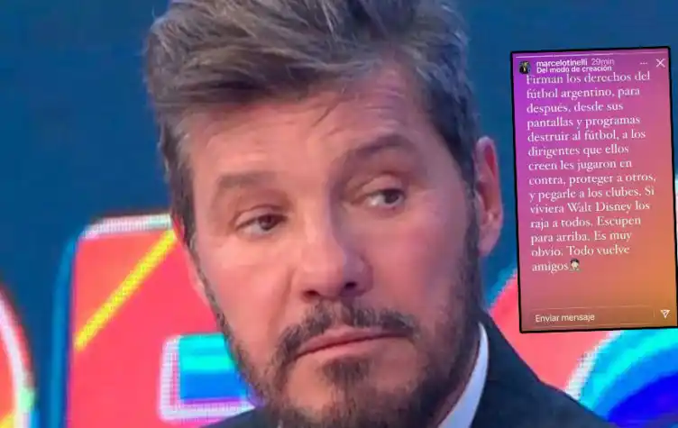 Marcelo Tinelli furioso contra los periodistas deportivos