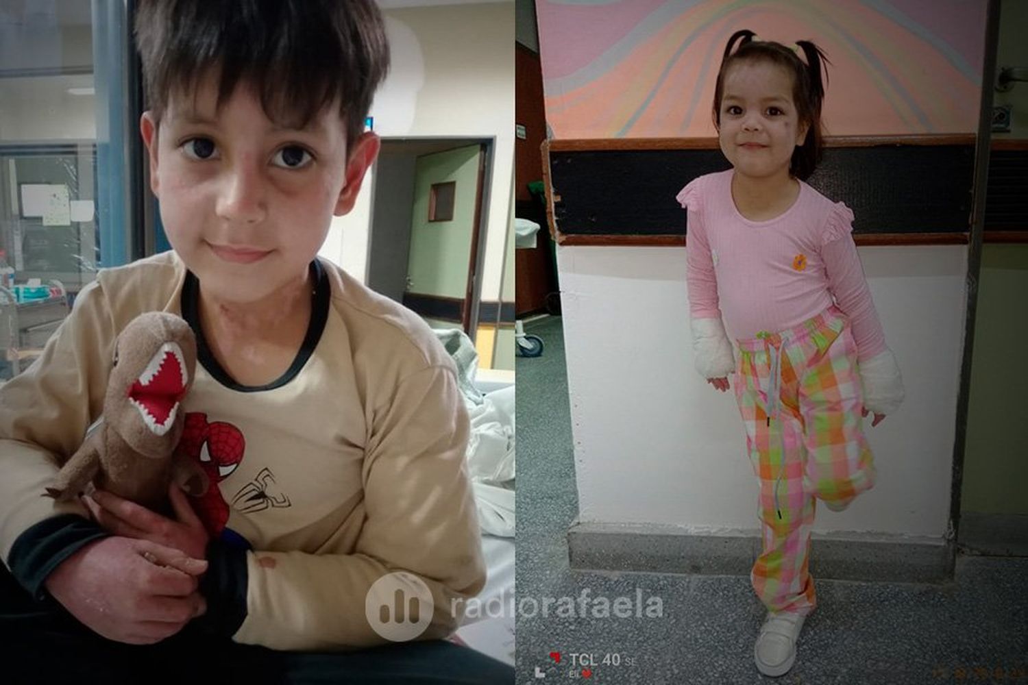 Tras el incendio en Bº Mora, los niños afectados se recuperan: "Gracias a Dios, ya reciben el alta"