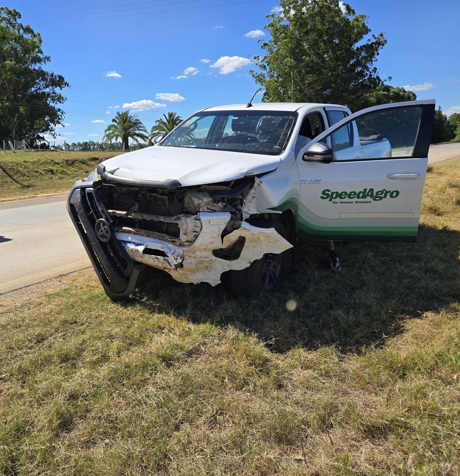 Siniestro vial en Ruta 14: una camioneta impactó a un Fiat Palio