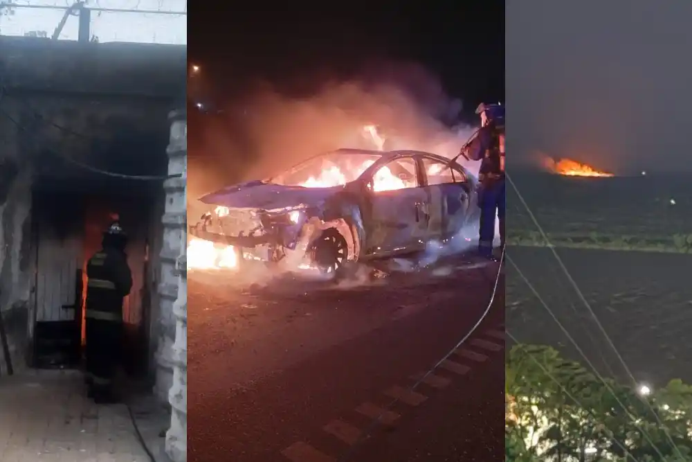 Fotos: Bomberos Voluntarios/Bomberos Zapadores/@BeatrizPriotti