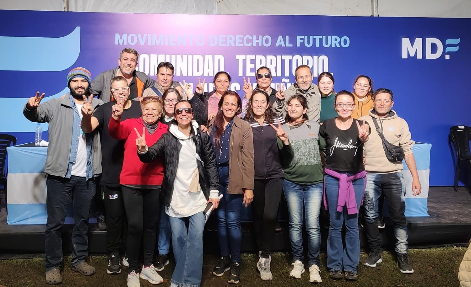 Cáceres en el lanzamiento del “Movimiento Derecho al Futuro”