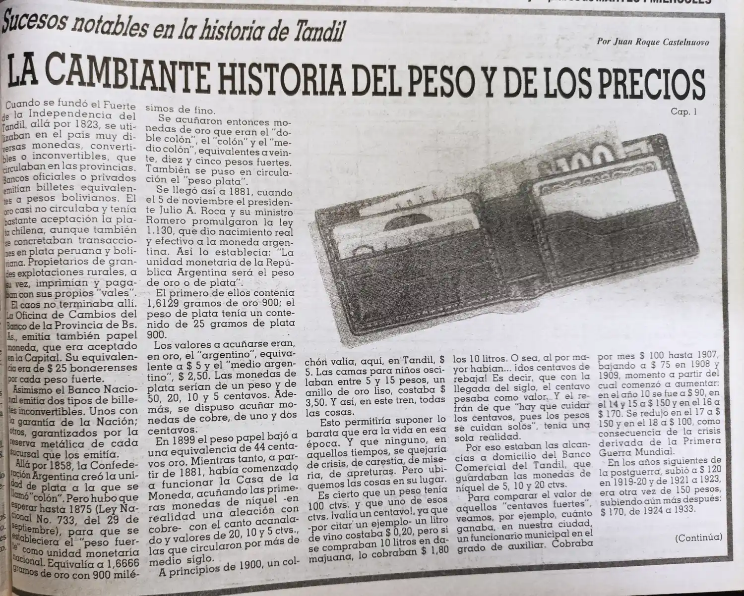 La cambiante historia del peso y de los precios  - Cap.1