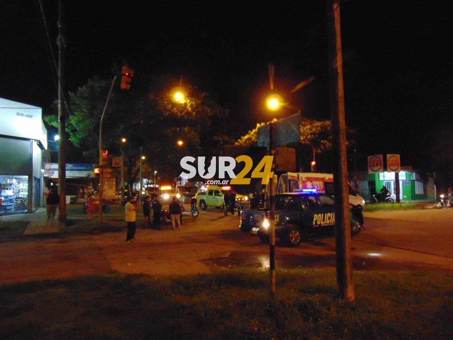 Venado Tuerto: mujer hospitalizada tras accidente entre dos motocicletas