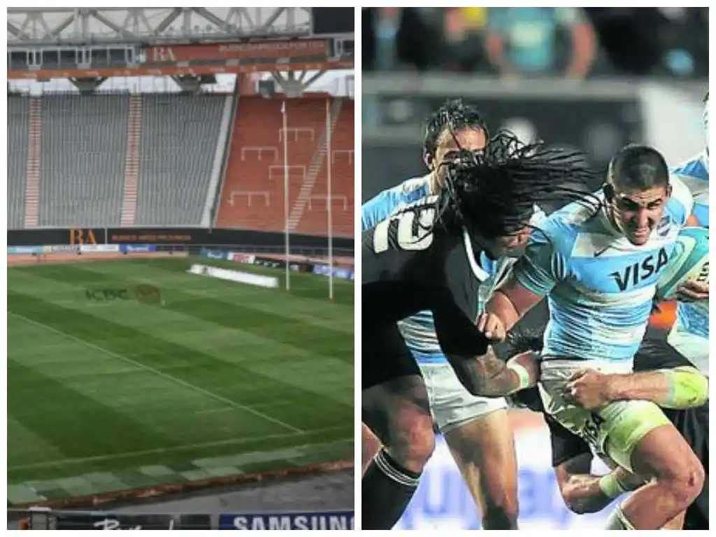 El estadio Ciudad de La Plata, listo para el duelo Los Pumas - All Blacks