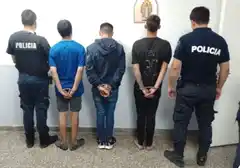 Aprehendieron a tres sujetos que robaron en una obra en construcción