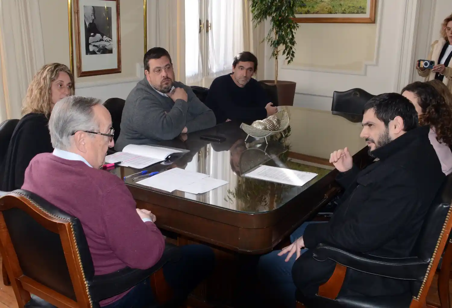 Lunghi recibió a Homero Giles